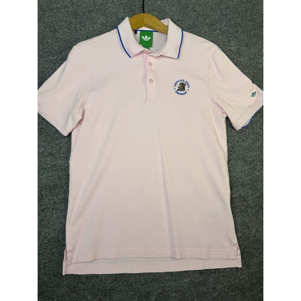 Adidas Originals 125th U.S. Open Oakmont Polo‎ Shirt Pink Men's Small Golf